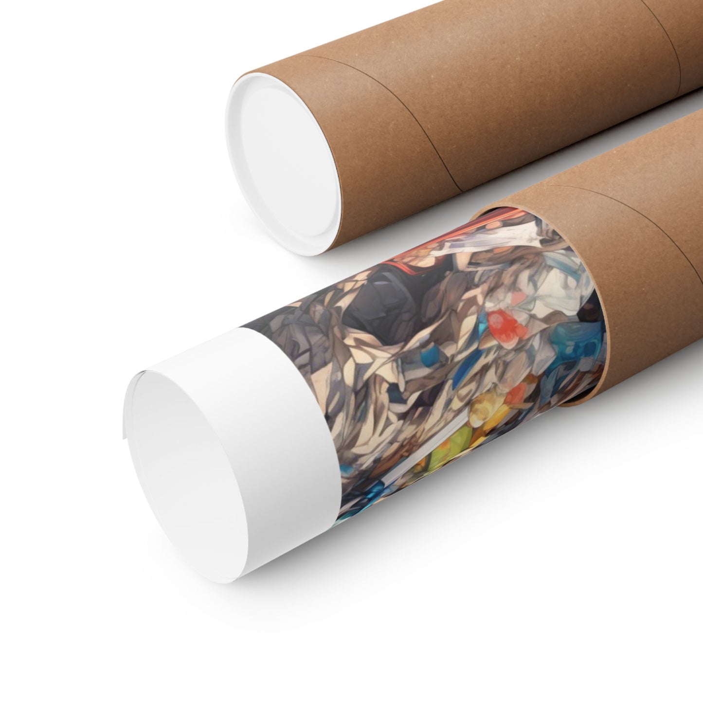 Recycling Rescue Anime Heroine Eco Street Art Poster