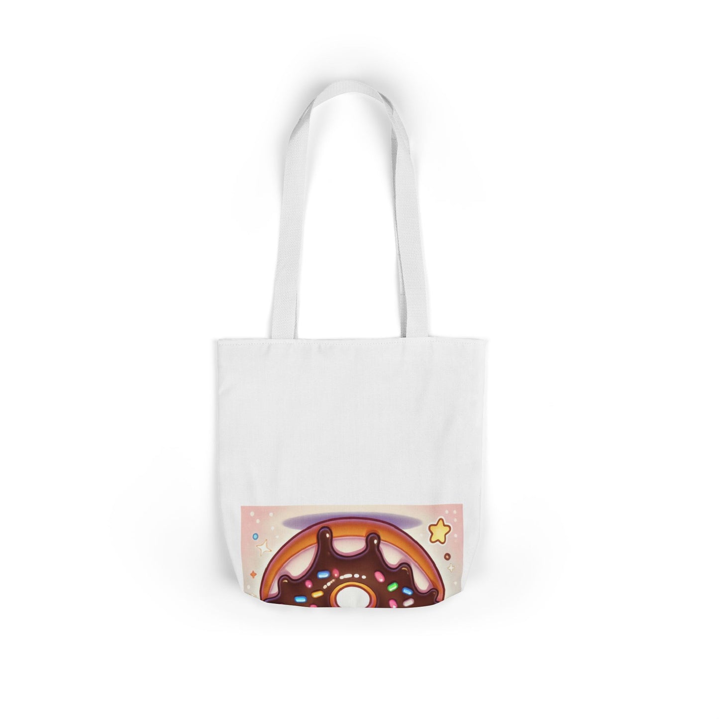 Kawaii Chocolate Donut Cute Dessert Art Tote Bag