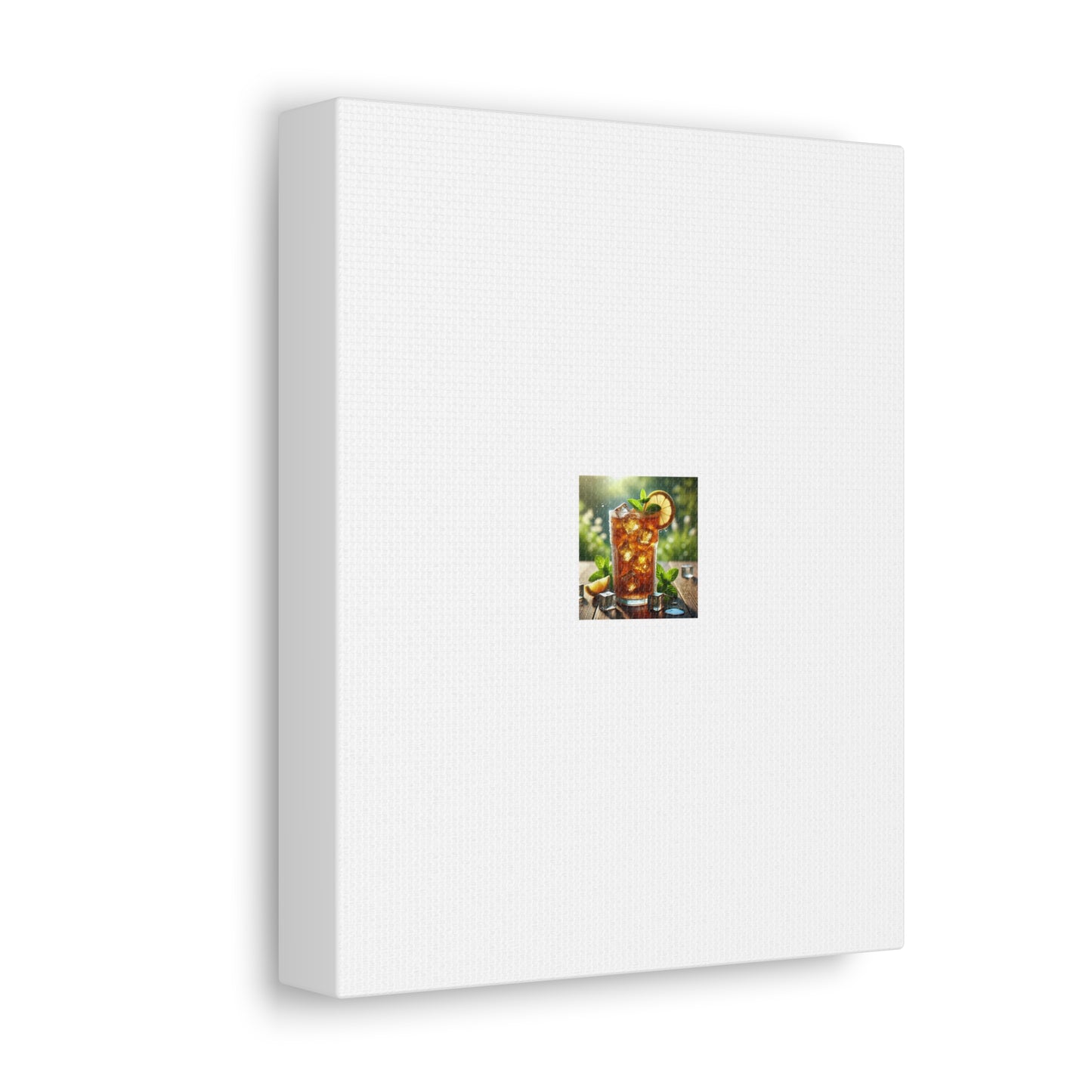 Sunlit Iced Tea Lemon Mint Kitchen Drink Canvas Wall Art