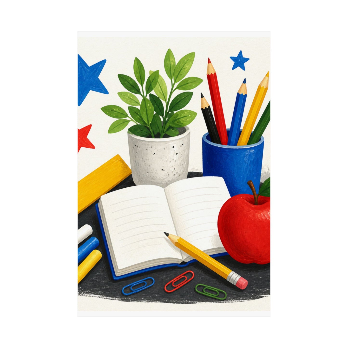 Colorful Classroom Supplies Teacher Appreciation Poster