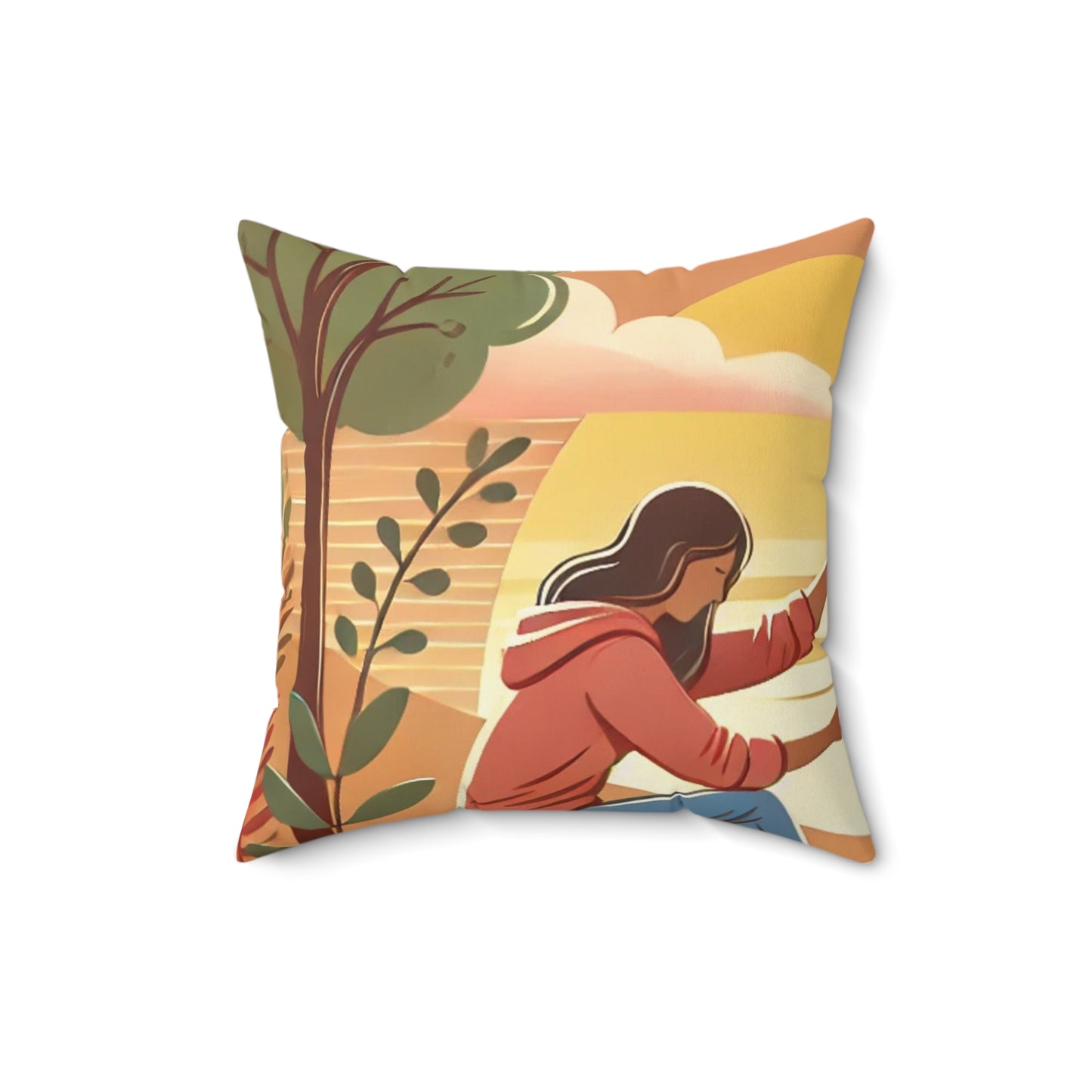 Helping Hands Sunset Garden Decorative Pillow