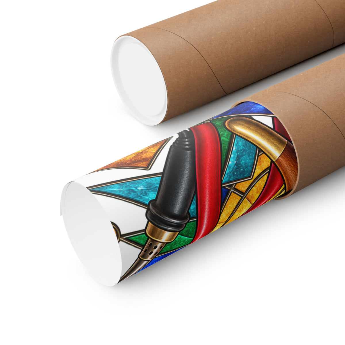Stained Glass Workshop Tools Poster