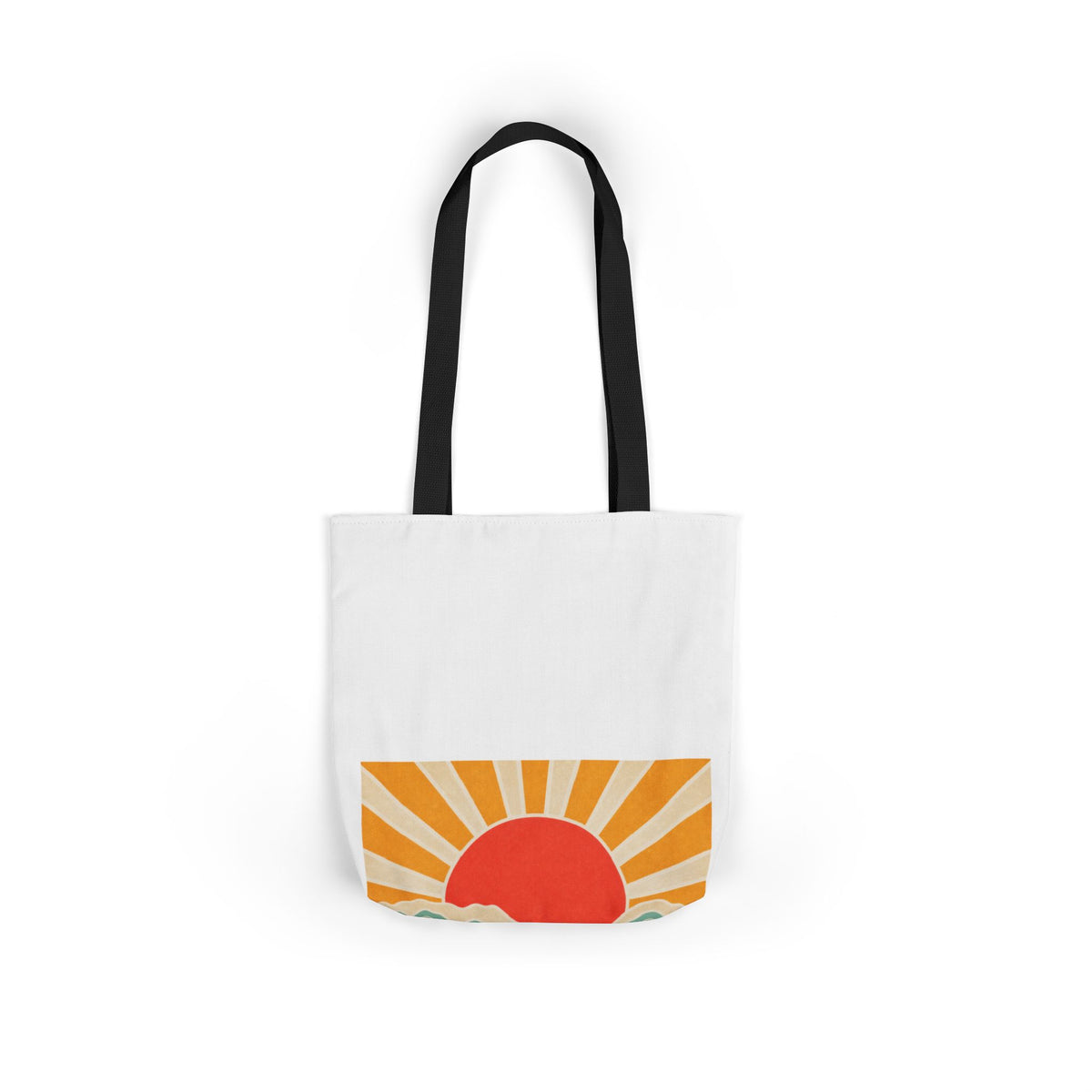 Topographic Sunrise Modern Outdoor Adventure Tote Bag