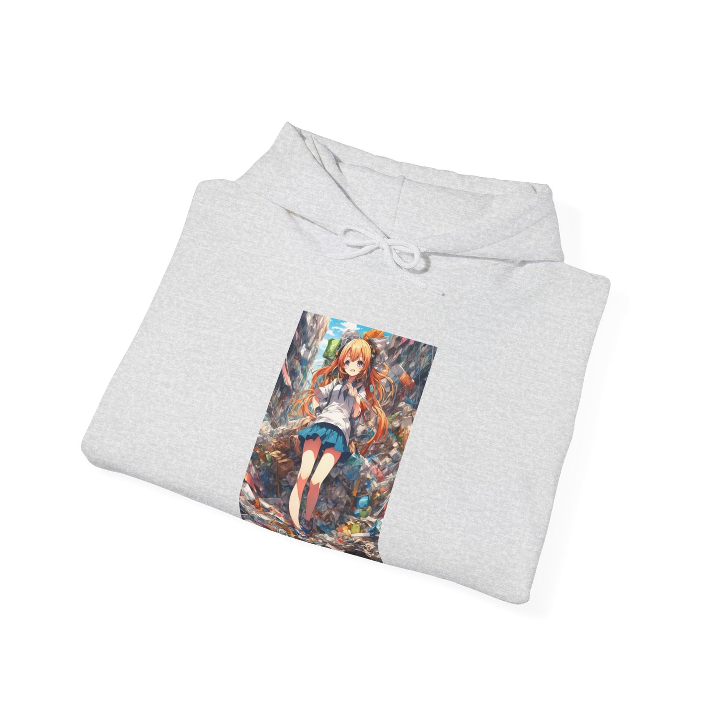 Recycling Rescue Anime Heroine Eco Street Art Hoodie