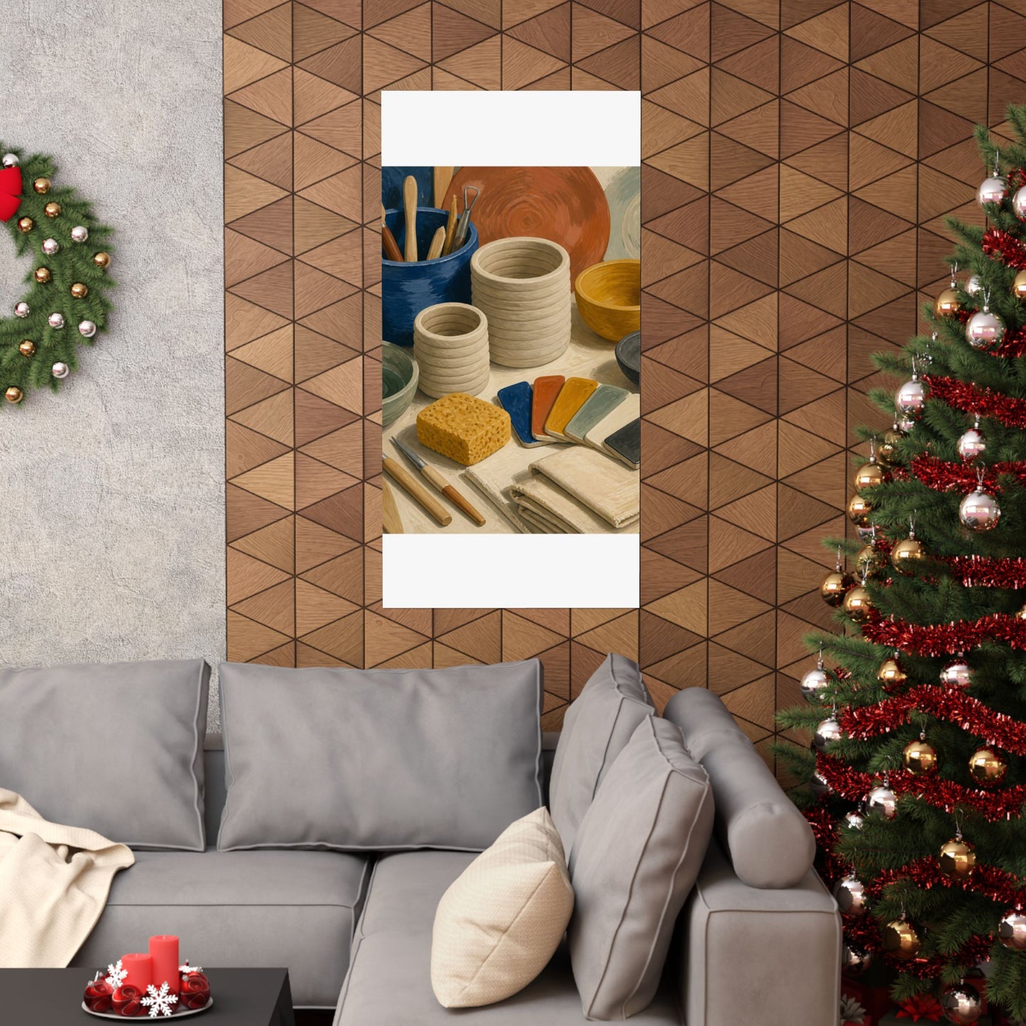 Handbuilt Ceramics Studio Art Poster