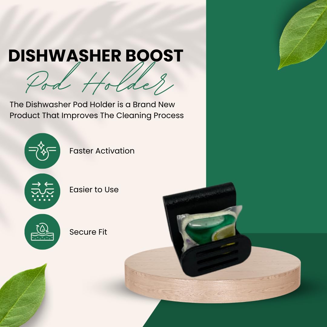 Dishwasher Pod Holder for Improved Dish Cleaning | Securely Place Pod in Compartment for Faster Activation | Made in USA