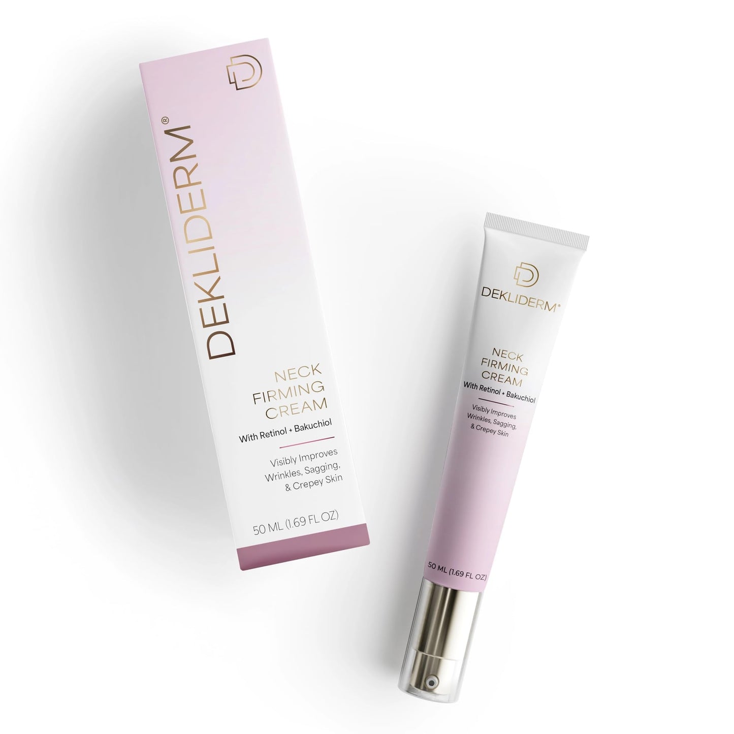 DEKLIDERM Neck Firming Cream – Anti Aging Retinol Cream Visibly Reduces Neck Wrinkles and Sagging – Neck Cream for loss of Firmness