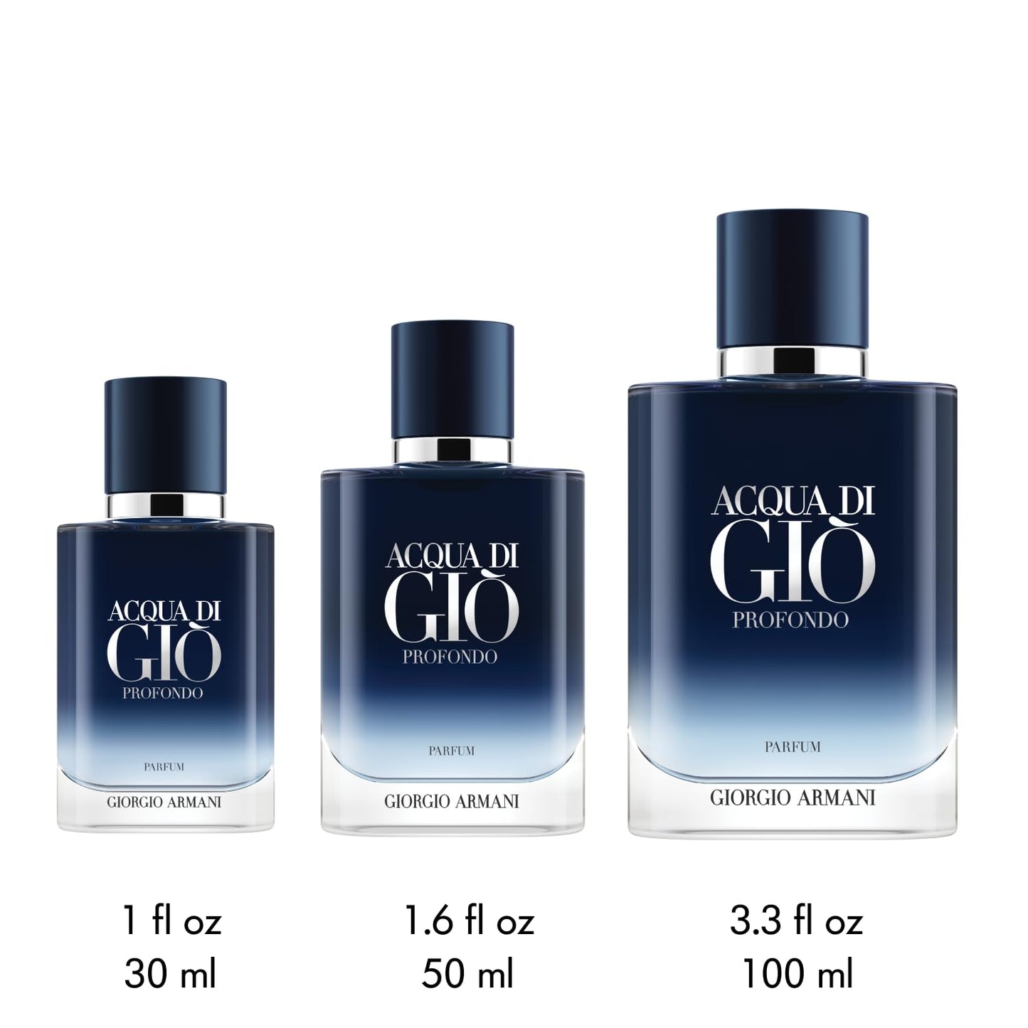 Armani Beauty – Acqua di Giò Profondo – Eau de Parfum – Cologne for Men – Fougère Aromatic & Ambery Men’s Fragrance – Bergamot, Everlasting essence, Cistus & Patchouli Not - 3.3 Fl Oz