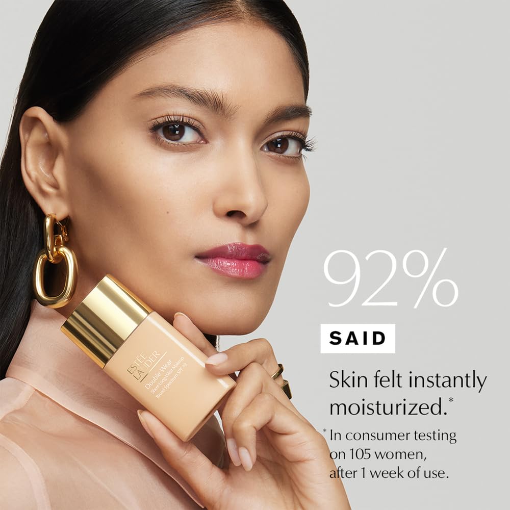 Estée Lauder Double Wear Sheer Matte Foundation SPF 19 | 12-Hour Wear, 1.0 Fl Oz, 3C2 Pebble