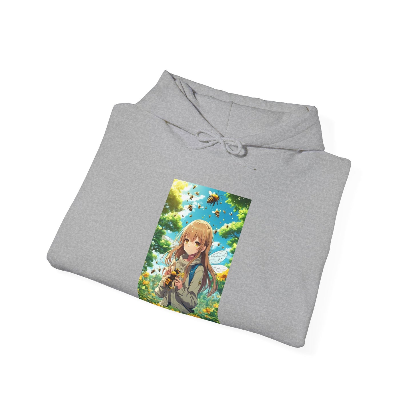 Bee Fairy Garden Anime Nature Art Hoodie