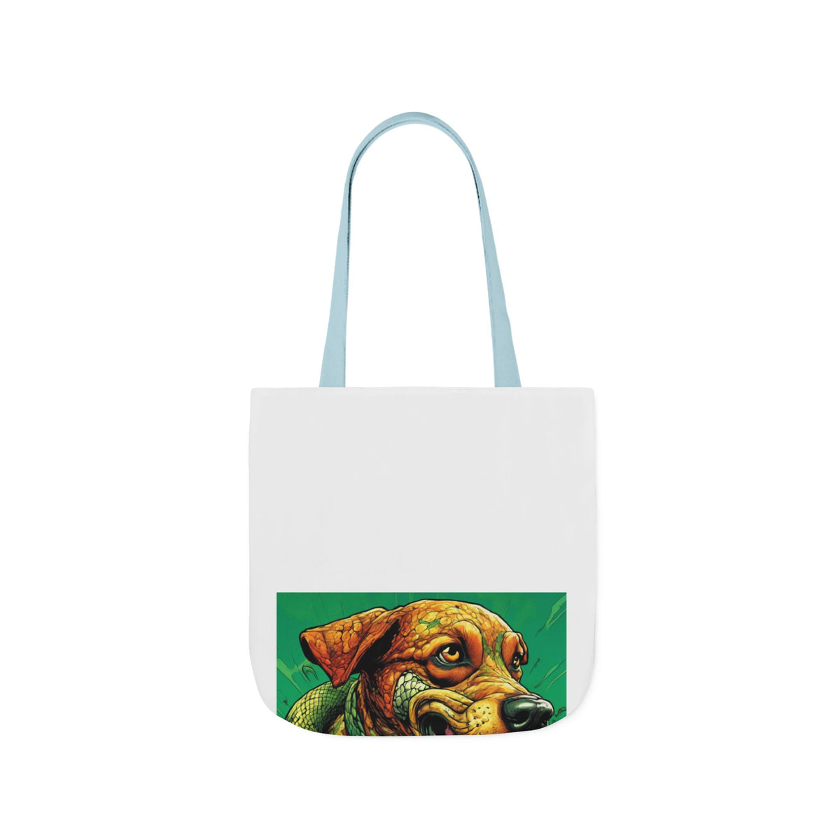 Serpent Guardian Dog Bold Fantasy Creature Tote Bag
