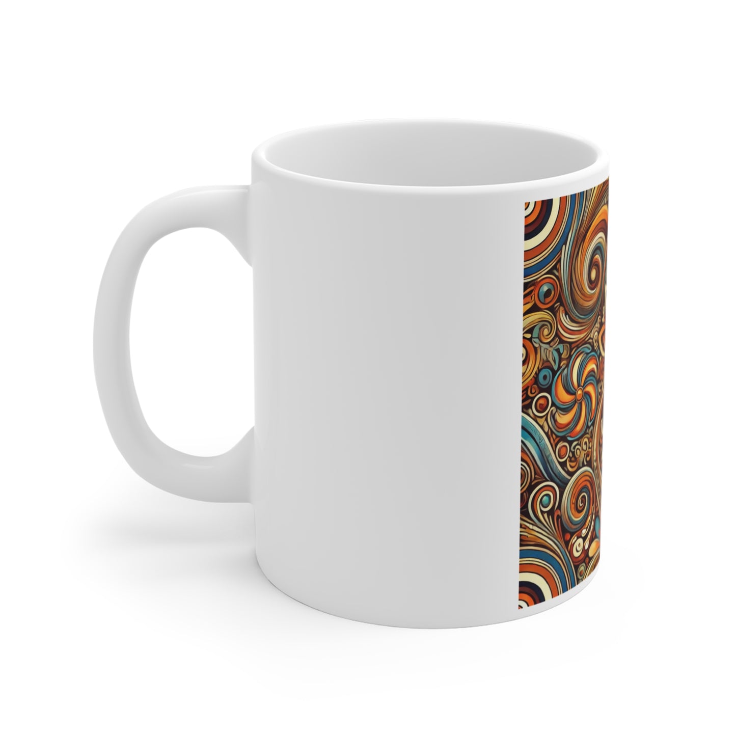 Ornate Abstract Floral Paisley Pattern Coffee Mug