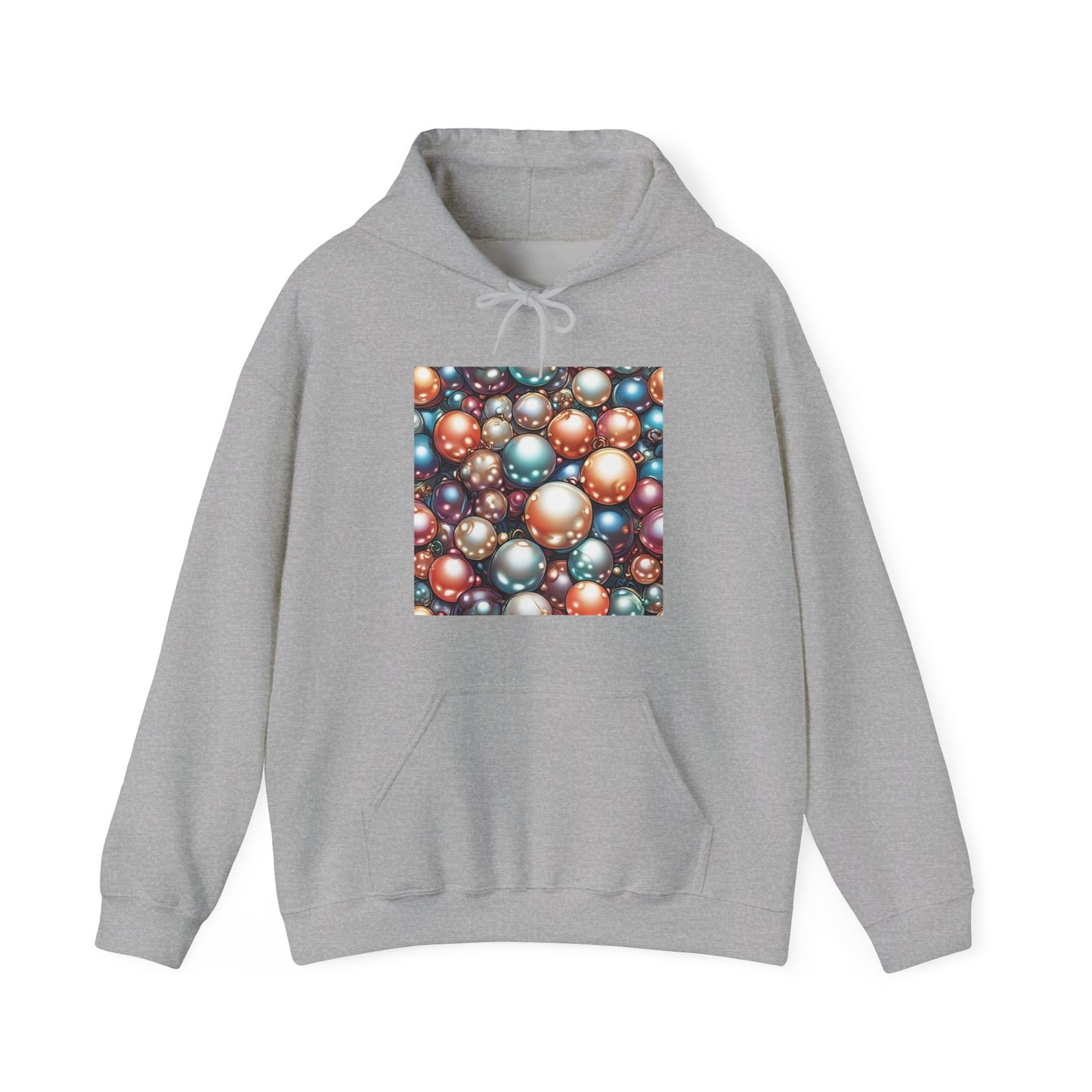 Glossy Orb Marble Abstract Gift Art Hoodie