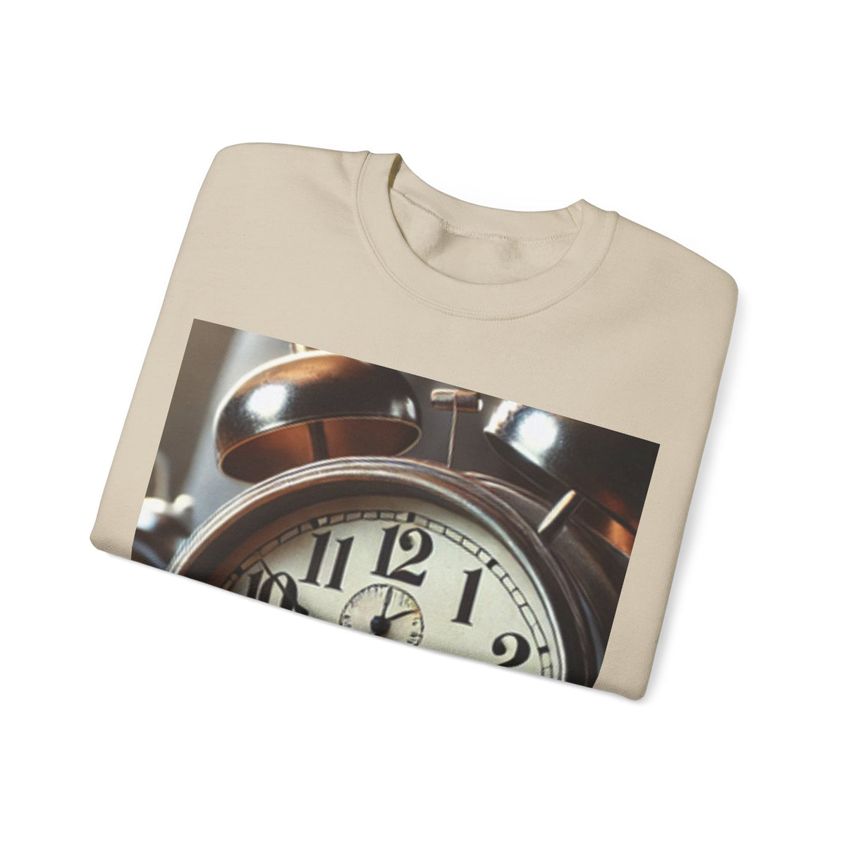 Vintage Alarm Clock Morning Routine Soft Sweatshirt