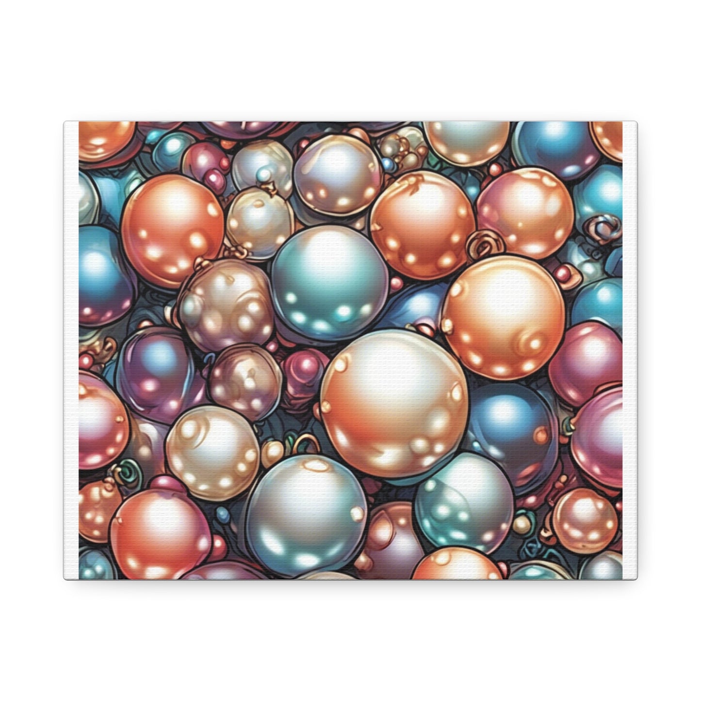 Glossy Orb Marble Abstract Gift Art Canvas