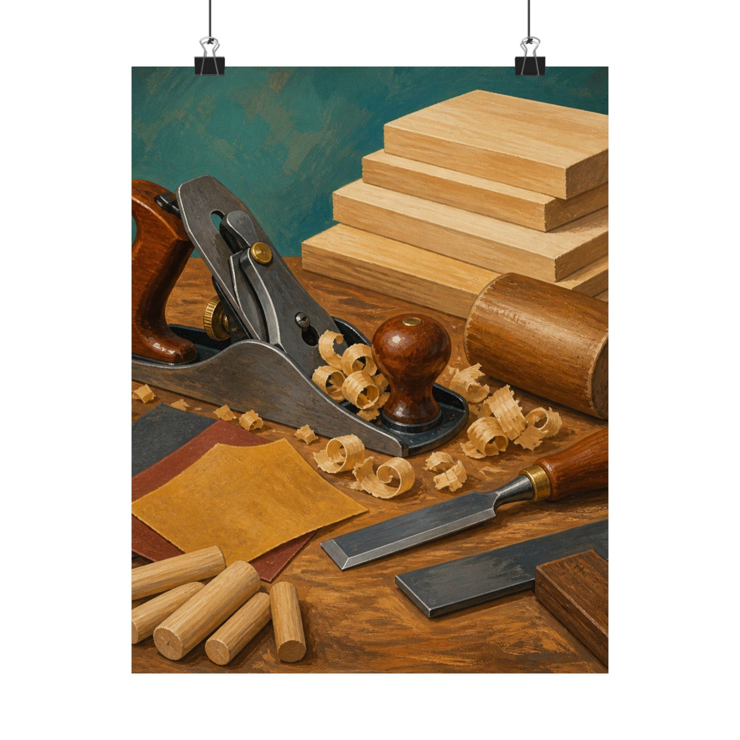 Classic Woodworking Tools Hobby Poster