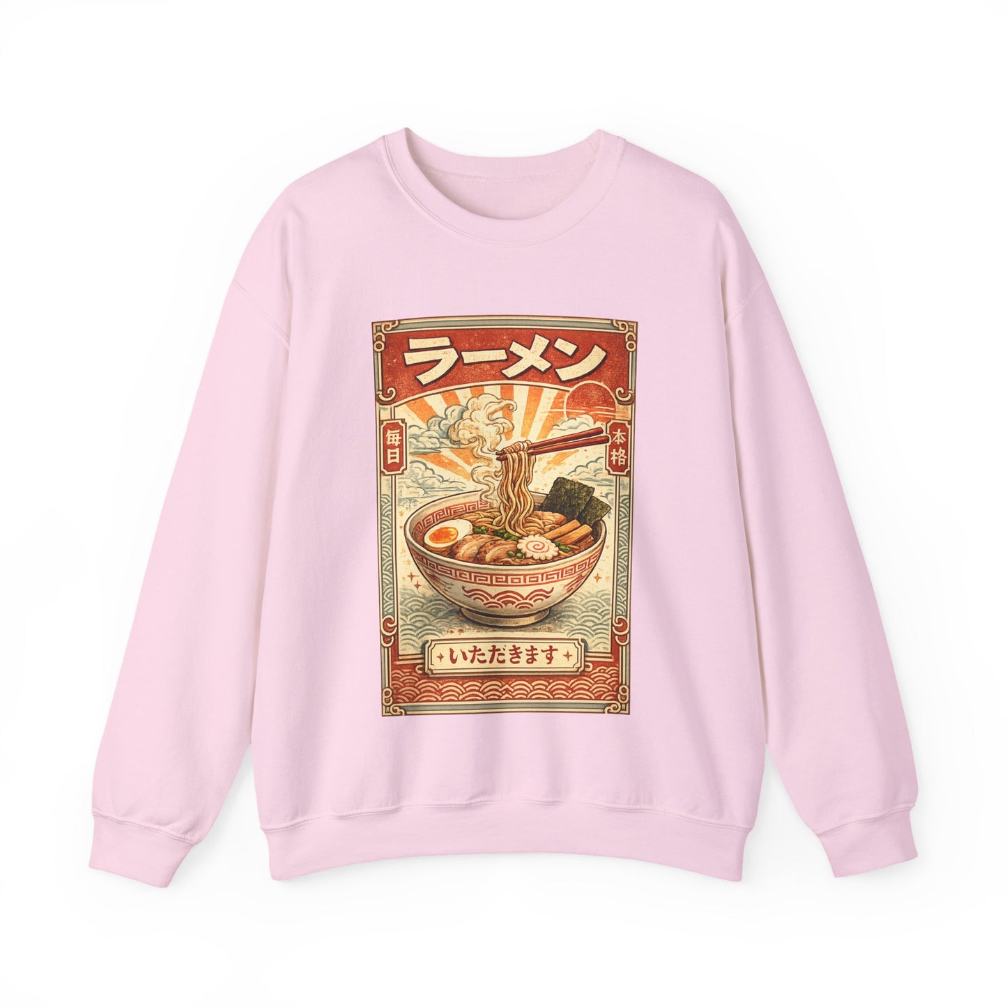 Vintage Ramen Bowl Illustration Sweatshirt