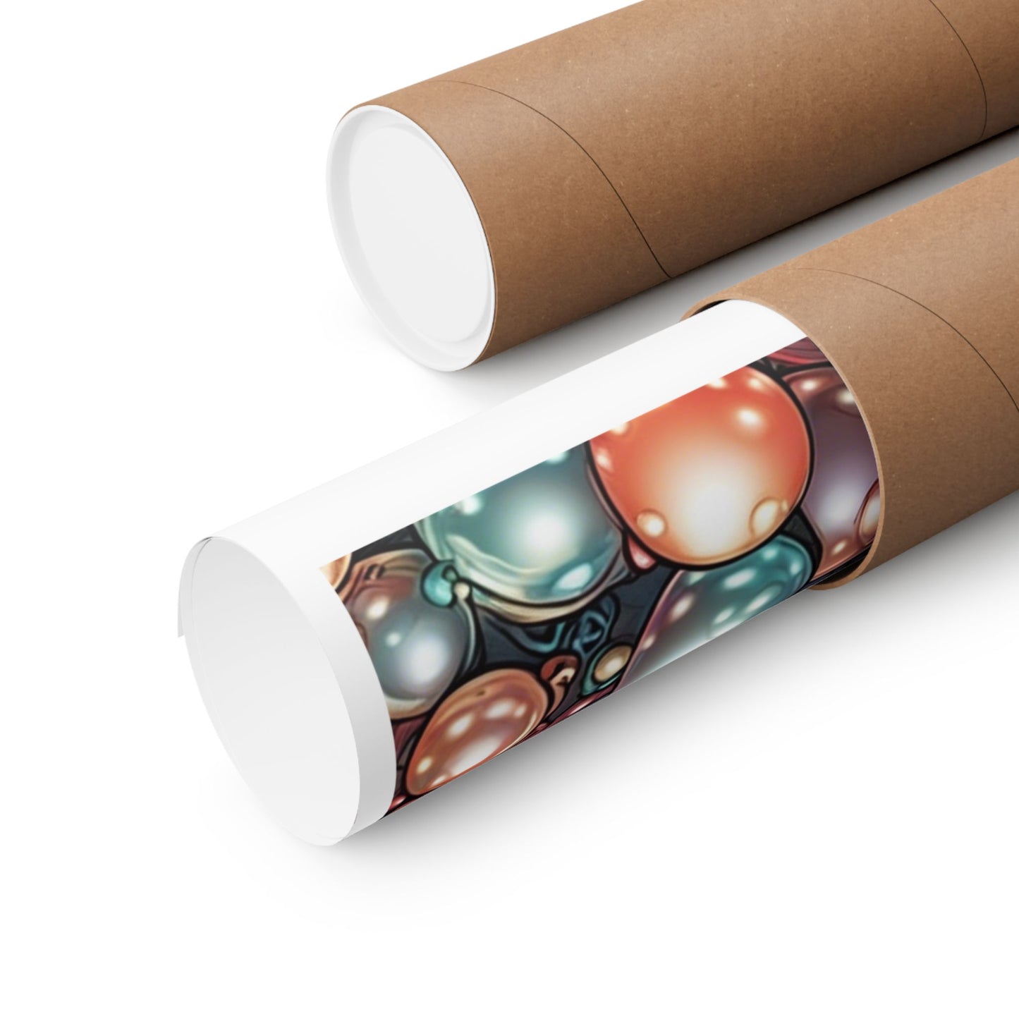 Glossy Orb Marble Abstract Gift Art Poster