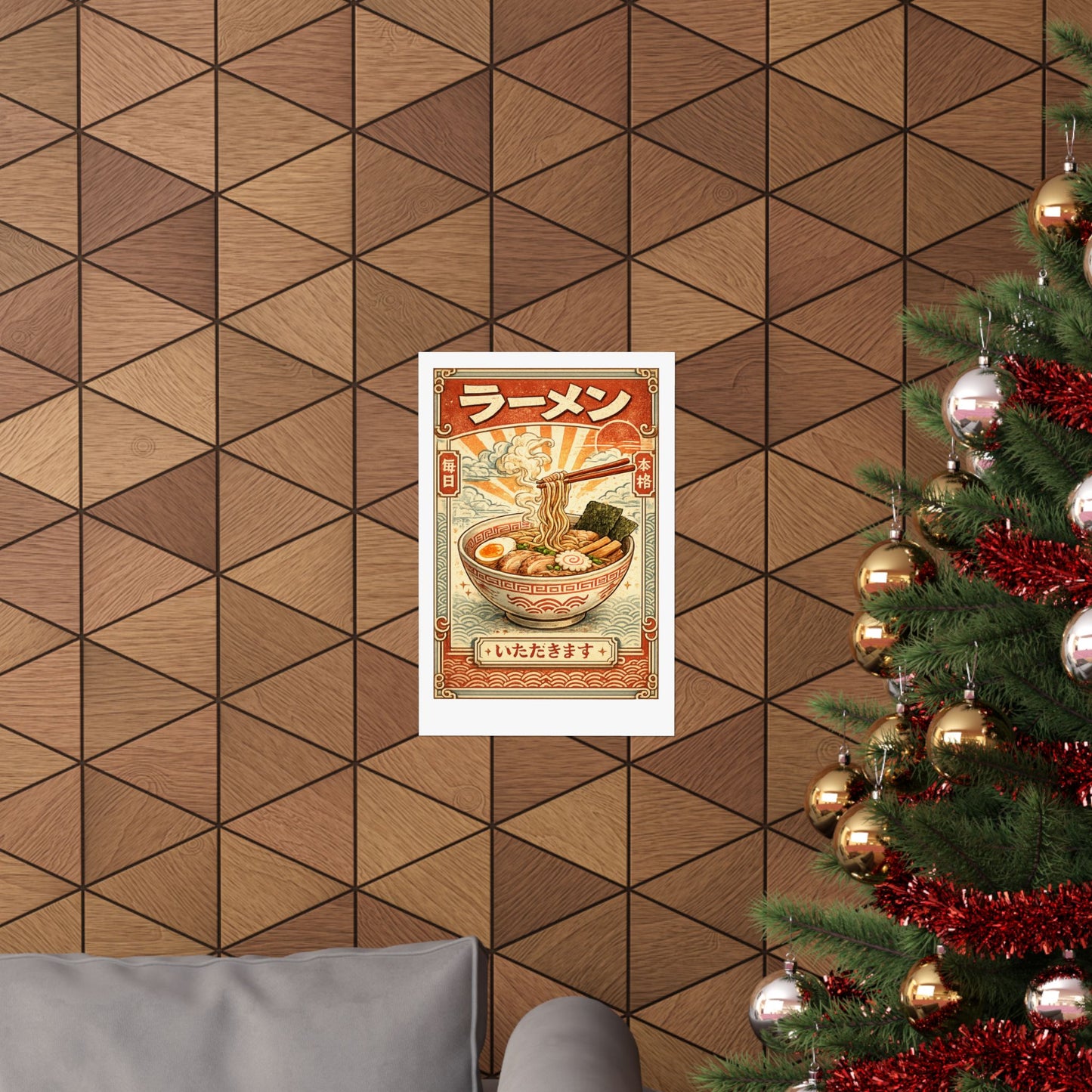 Vintage Ramen Bowl Japanese Food Art Poster