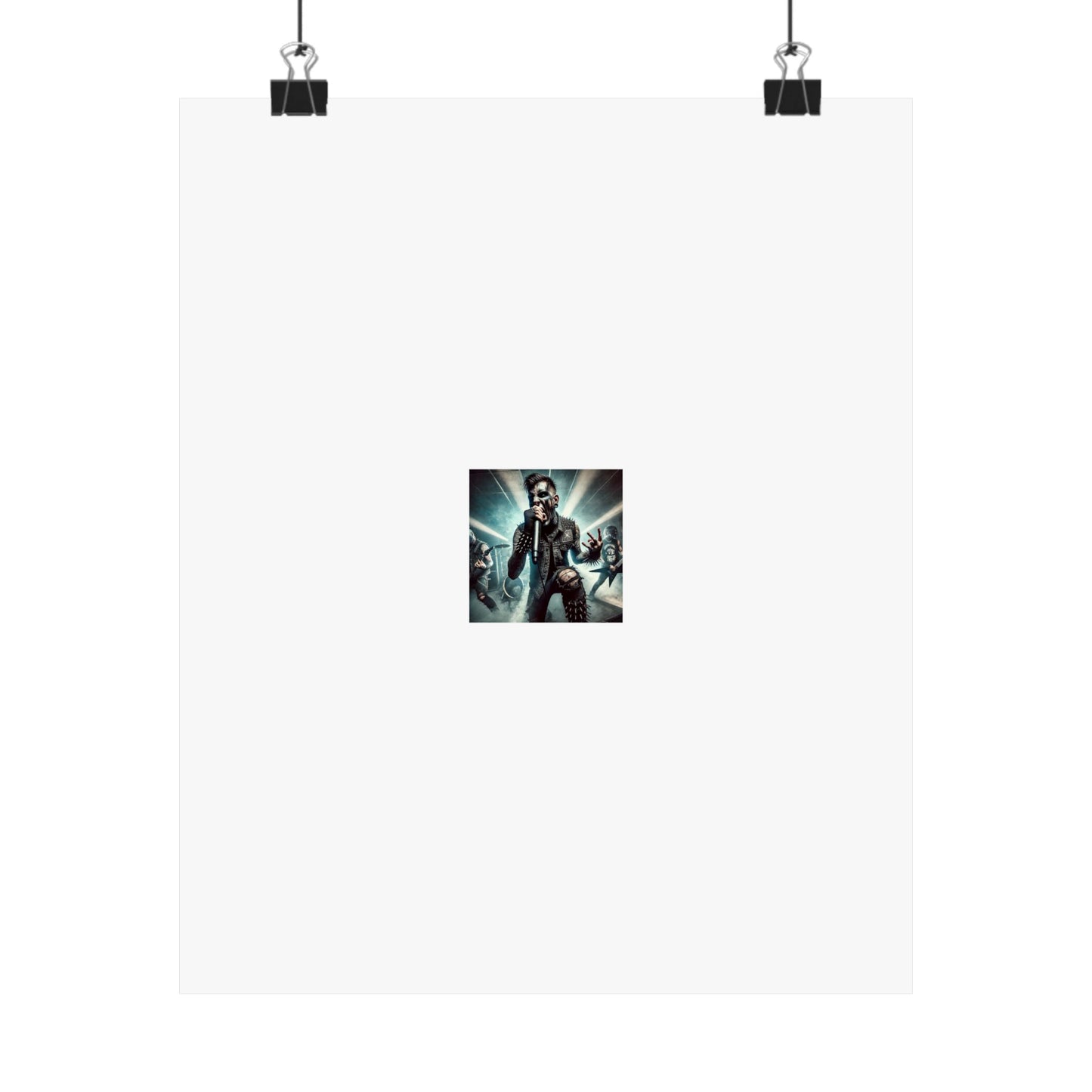 Punk Rock Vocalist Stage Energy Music Room Poster