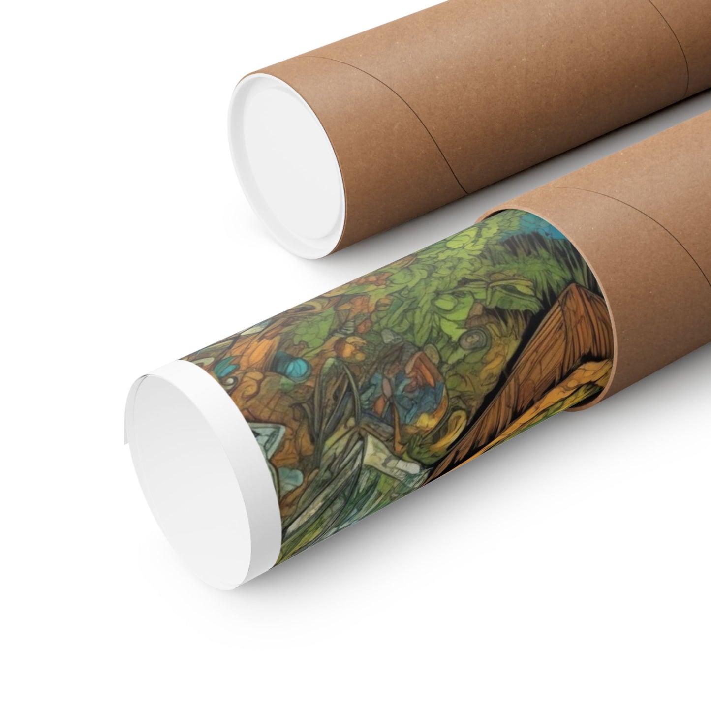 Whimsical Garden Stream Nature Gift Art Poster