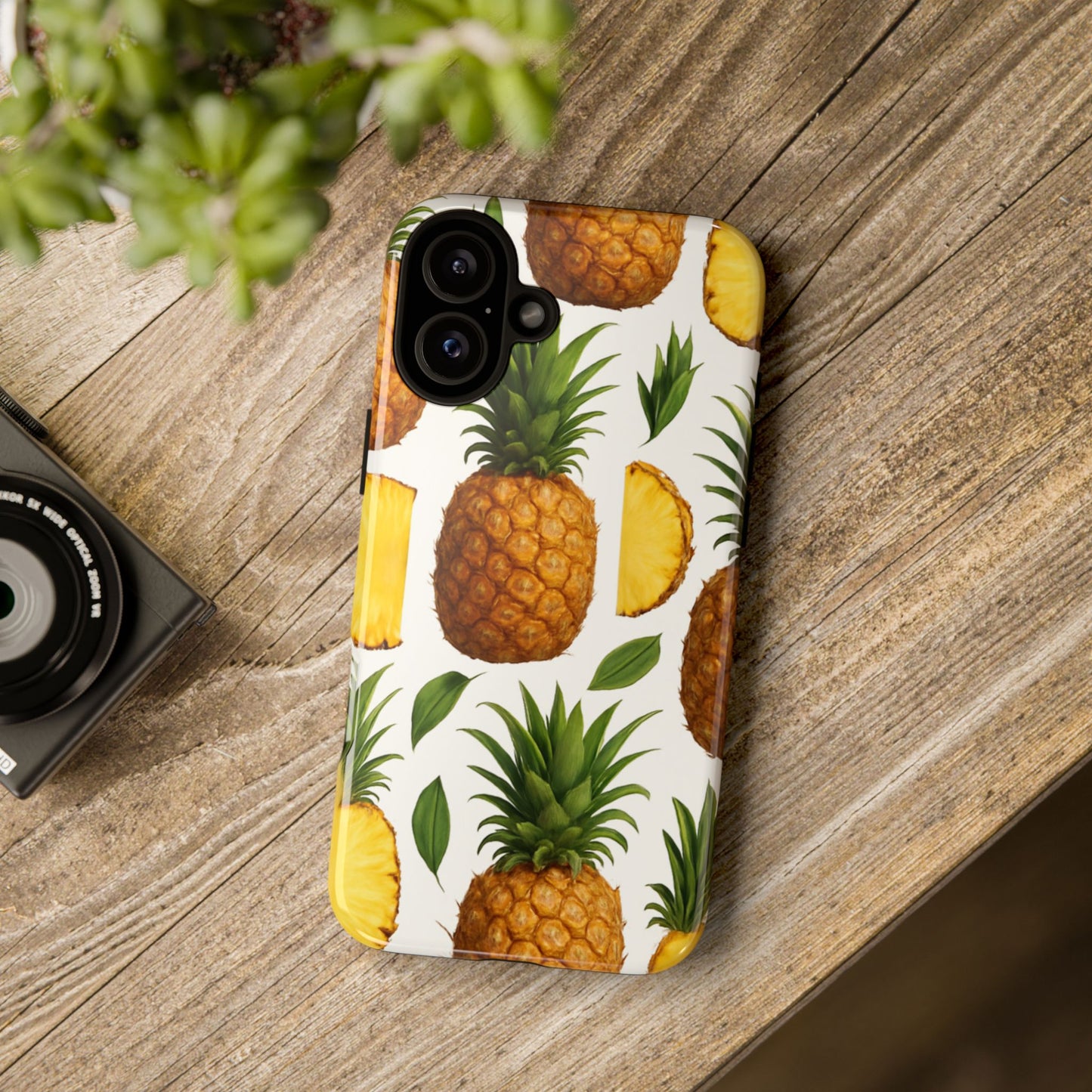 Pineapple Phone Case - Tough Cases, Tropical Phone Cover, Summer Vibe Accessories, Cute Pineapple Design, Fun Gift for Fruit Lovers