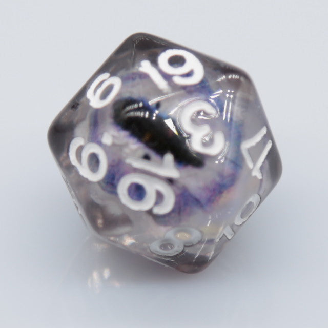 Dragon Eye d20 21.7mm Resin Standard Roll d20 [Red, Green, Blue, Clear, Smoke]