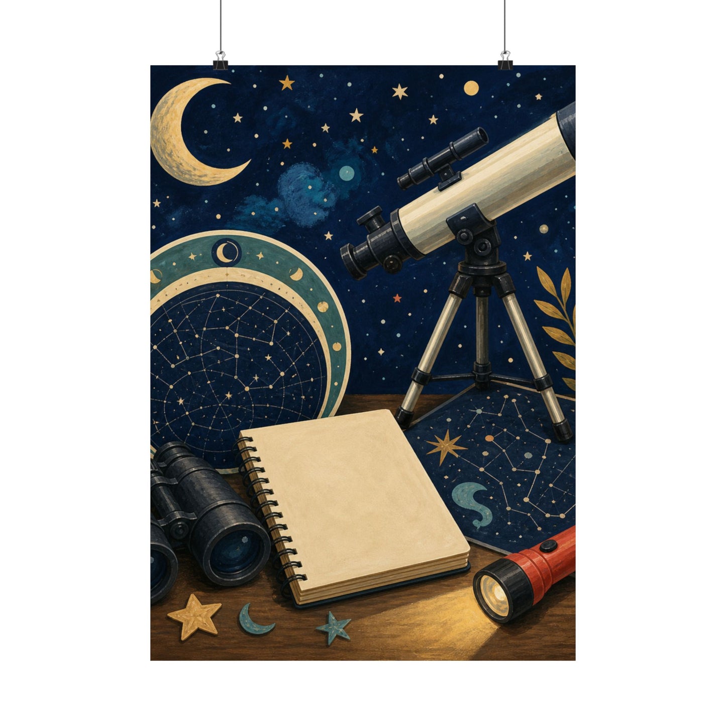 Classic Stargazing Astronomy Hobby Poster