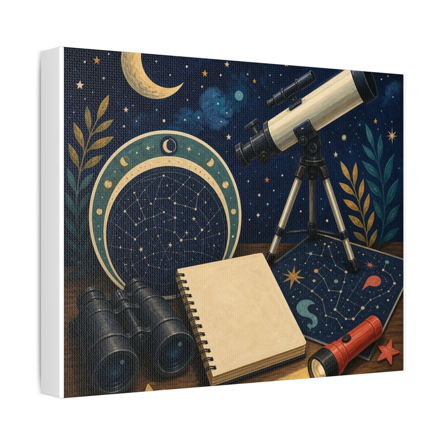 Classic Stargazing Astronomy Hobby Canvas Art