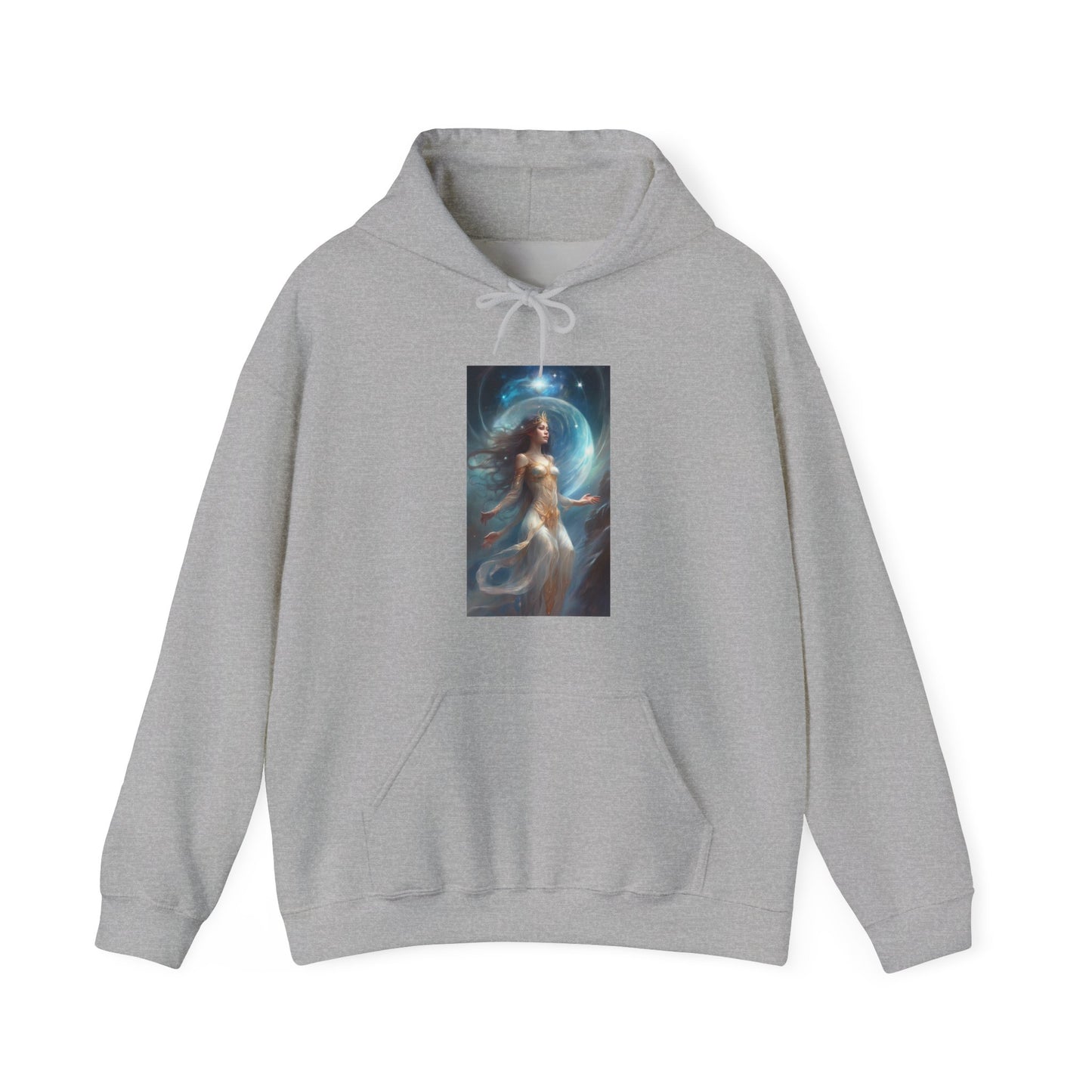 Lunar Celestial Queen Fantasy Portrait Hoodie