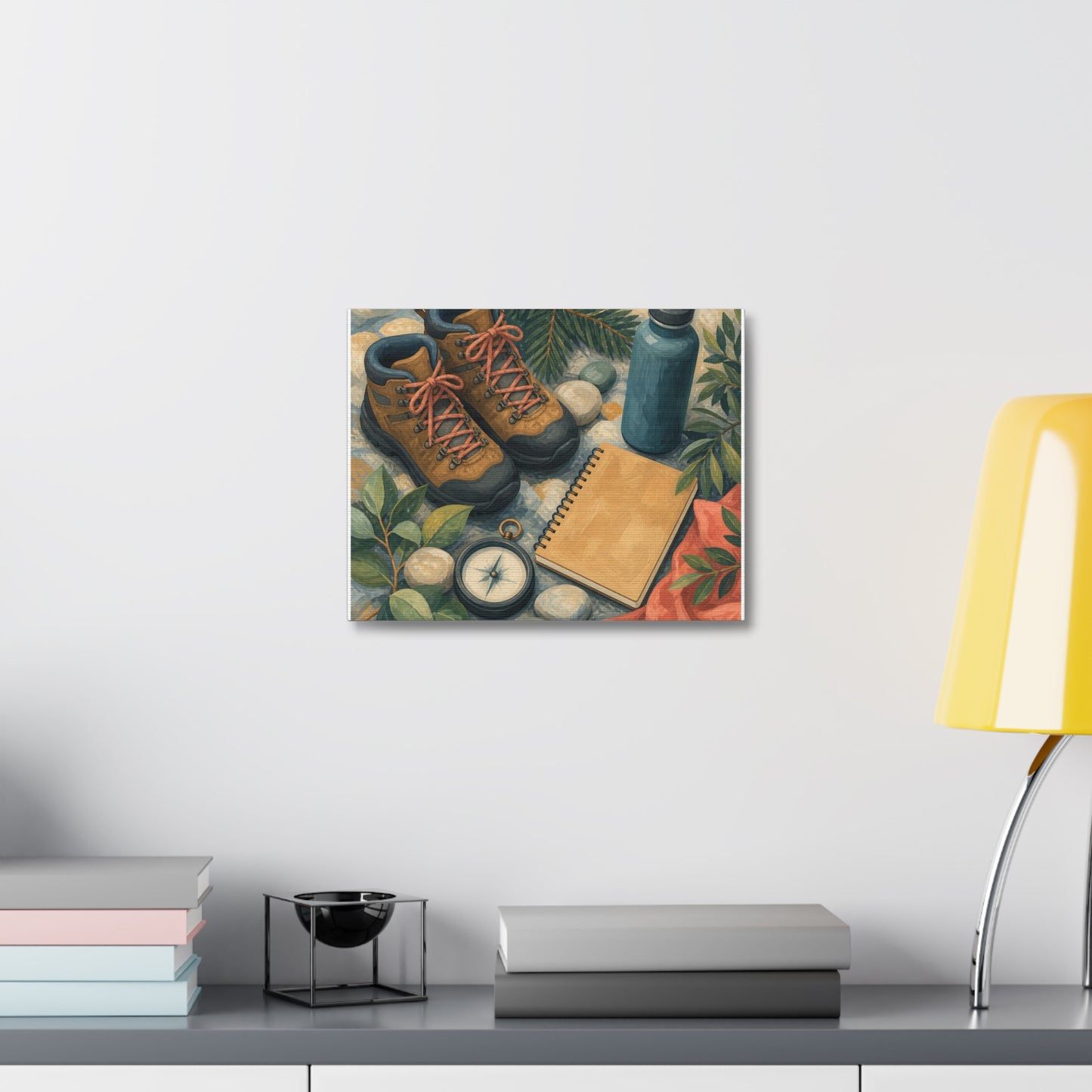 Quiet Hiking Trail Gear Art Canvas Art