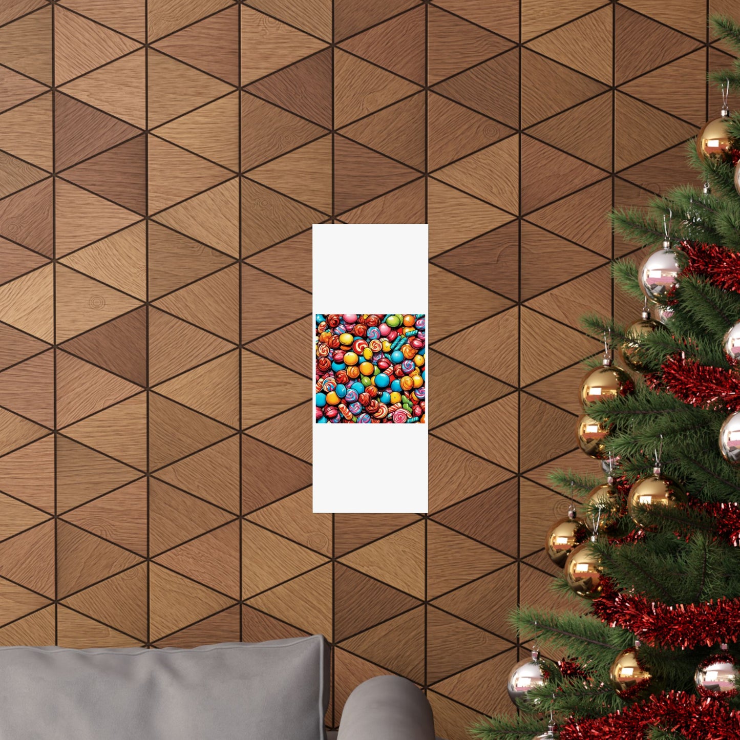 Colorful Candy Pattern Sweets Gift Art Poster