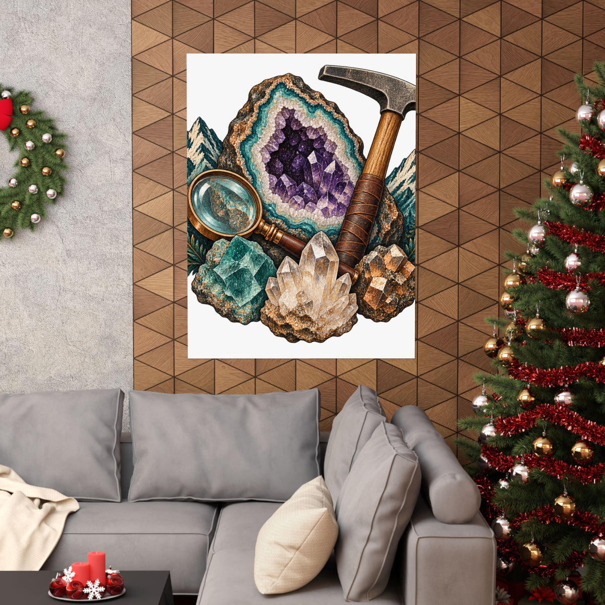 Vintage Geode and Rockhounding Field Kit Poster