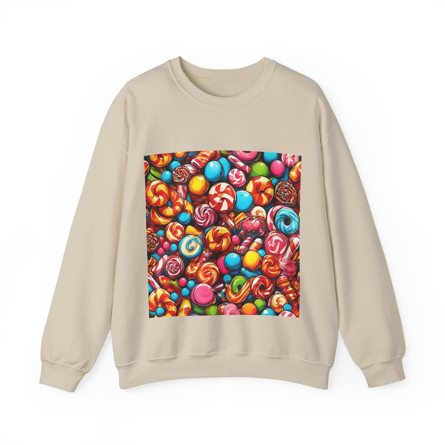 Colorful Candy and Lollipop Pattern Sweatshirt