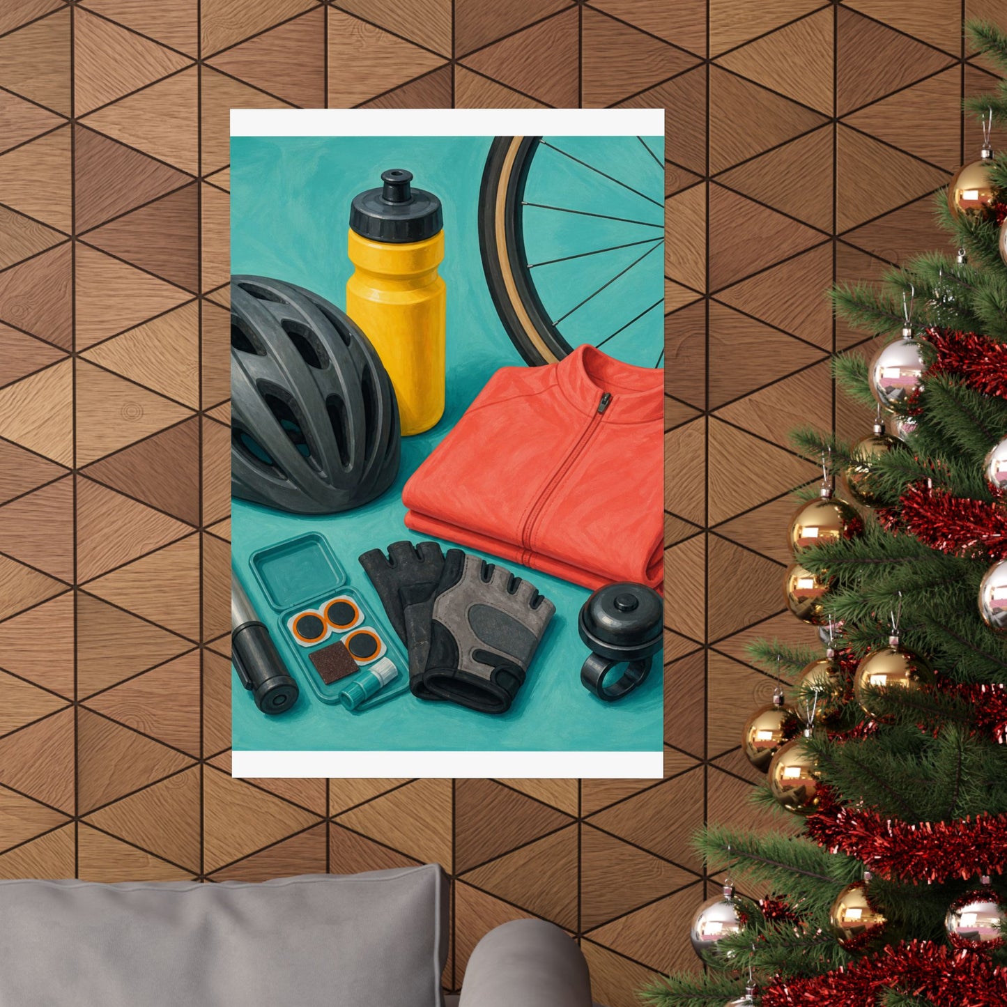 Colorful Cycling Gear Hobby Poster