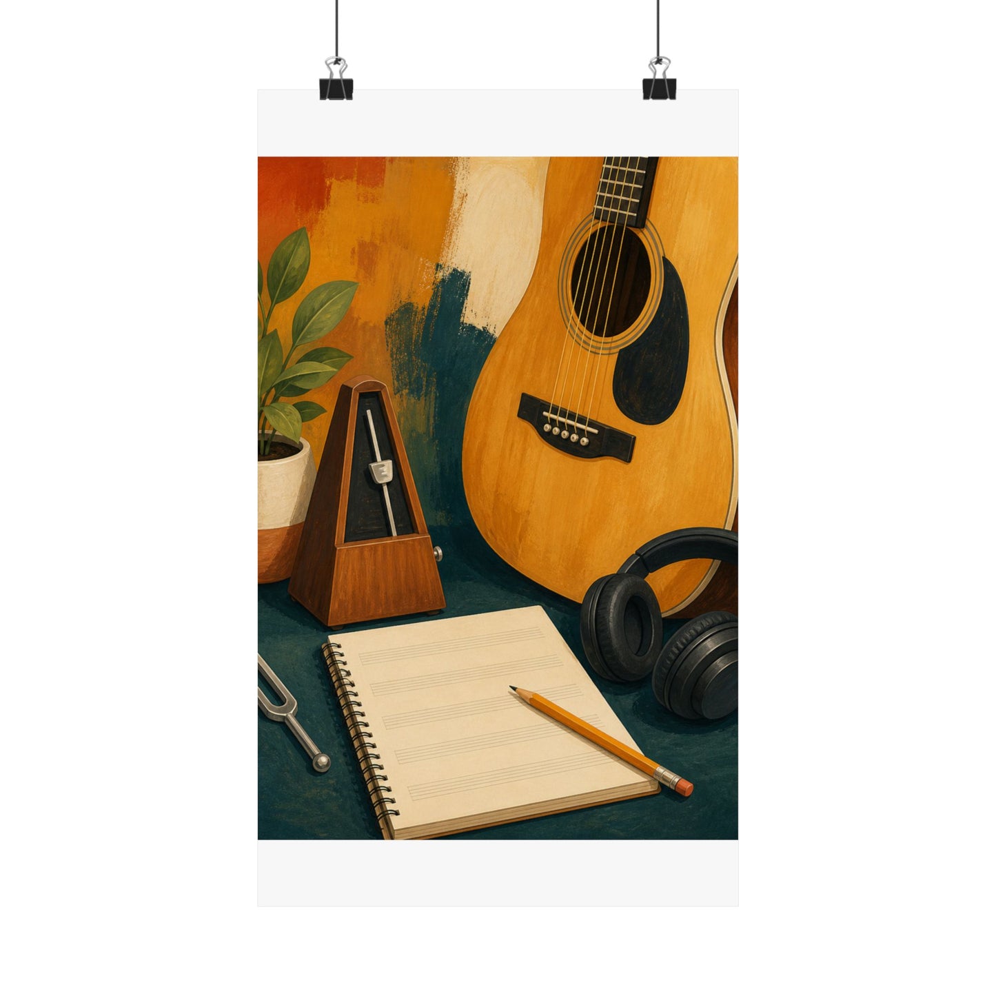 Warm Music Practice Hobby Poster