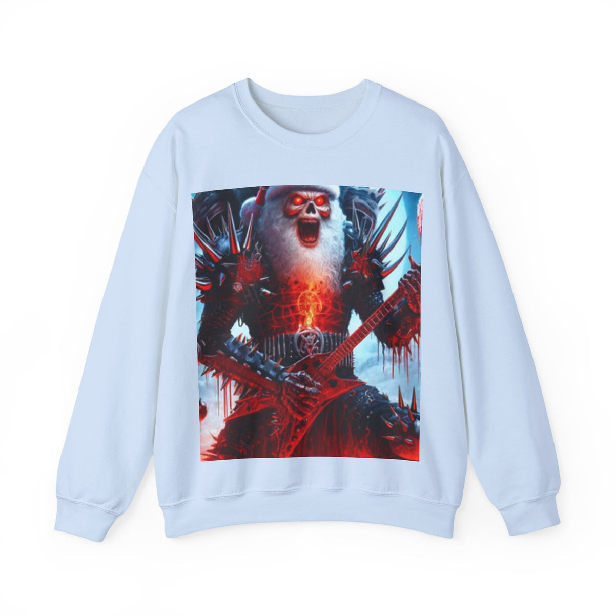Heavy Metal Santa Holiday Concert Dark Sweatshirt