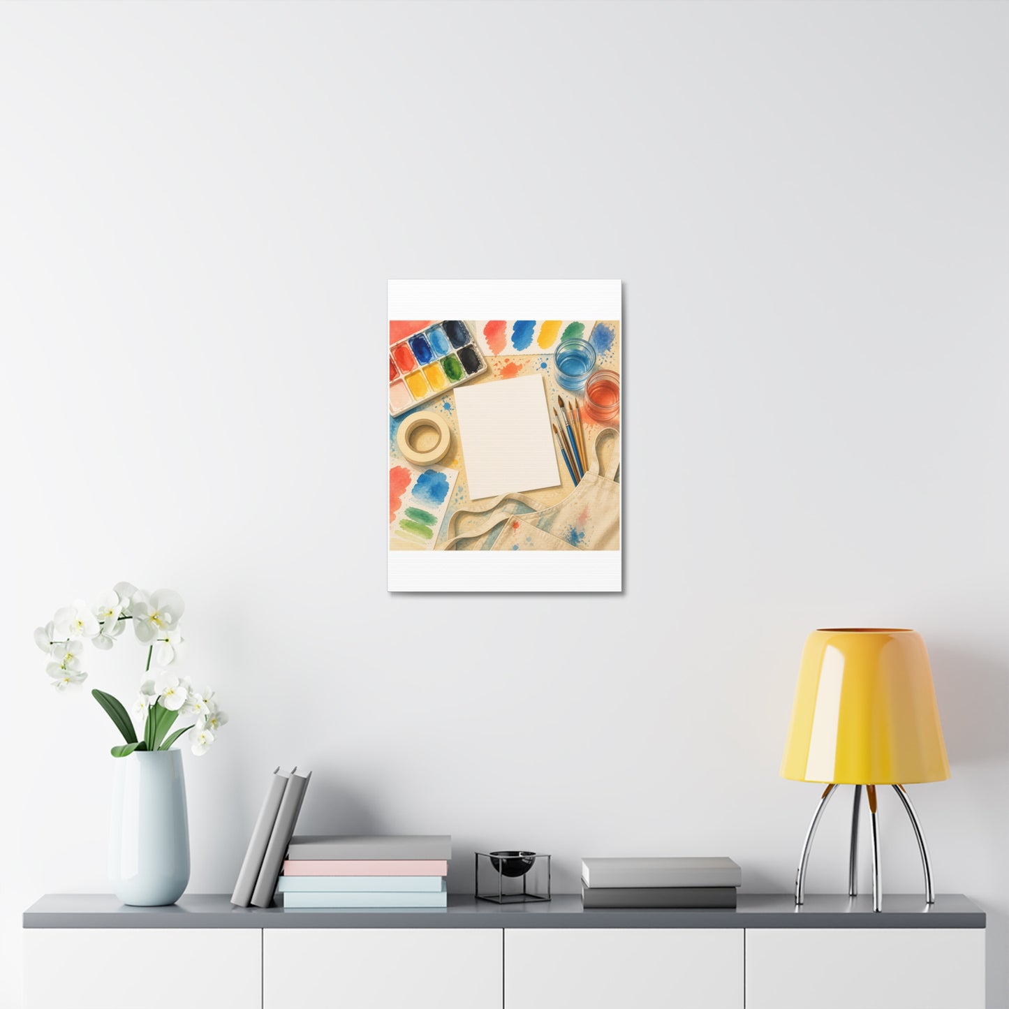 Bright Watercolor Painting Hobby Art Canvas Art