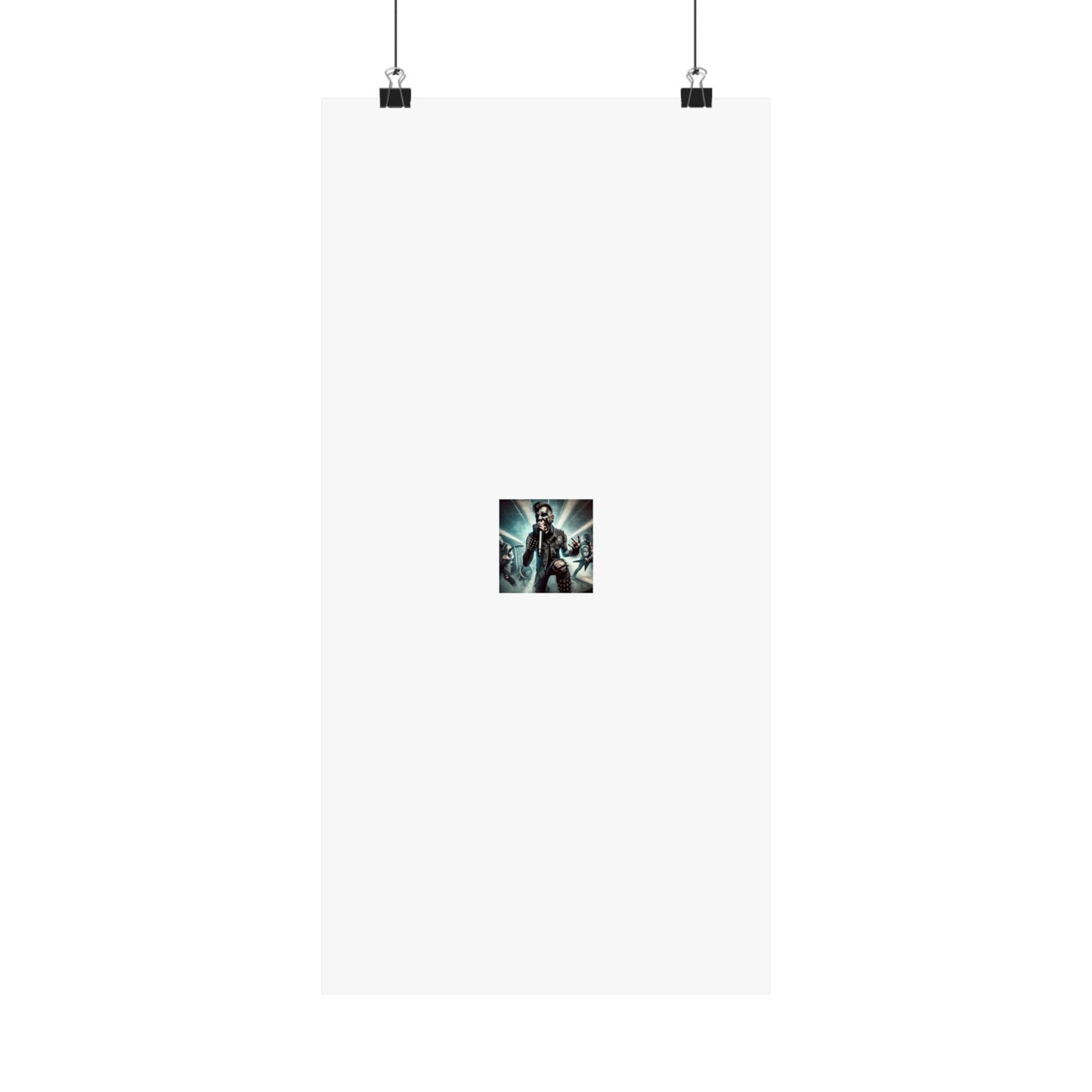 Punk Rock Vocalist Stage Energy Music Room Poster