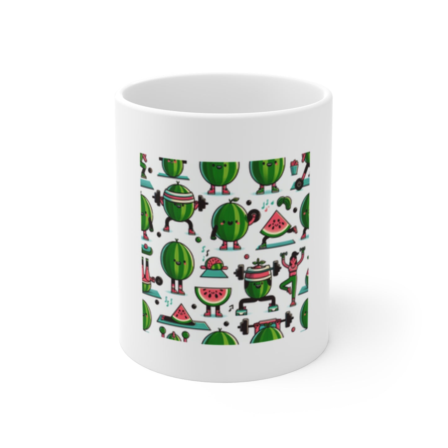 Watermelon Workout Club Cute Food Fitness Coffee Mug