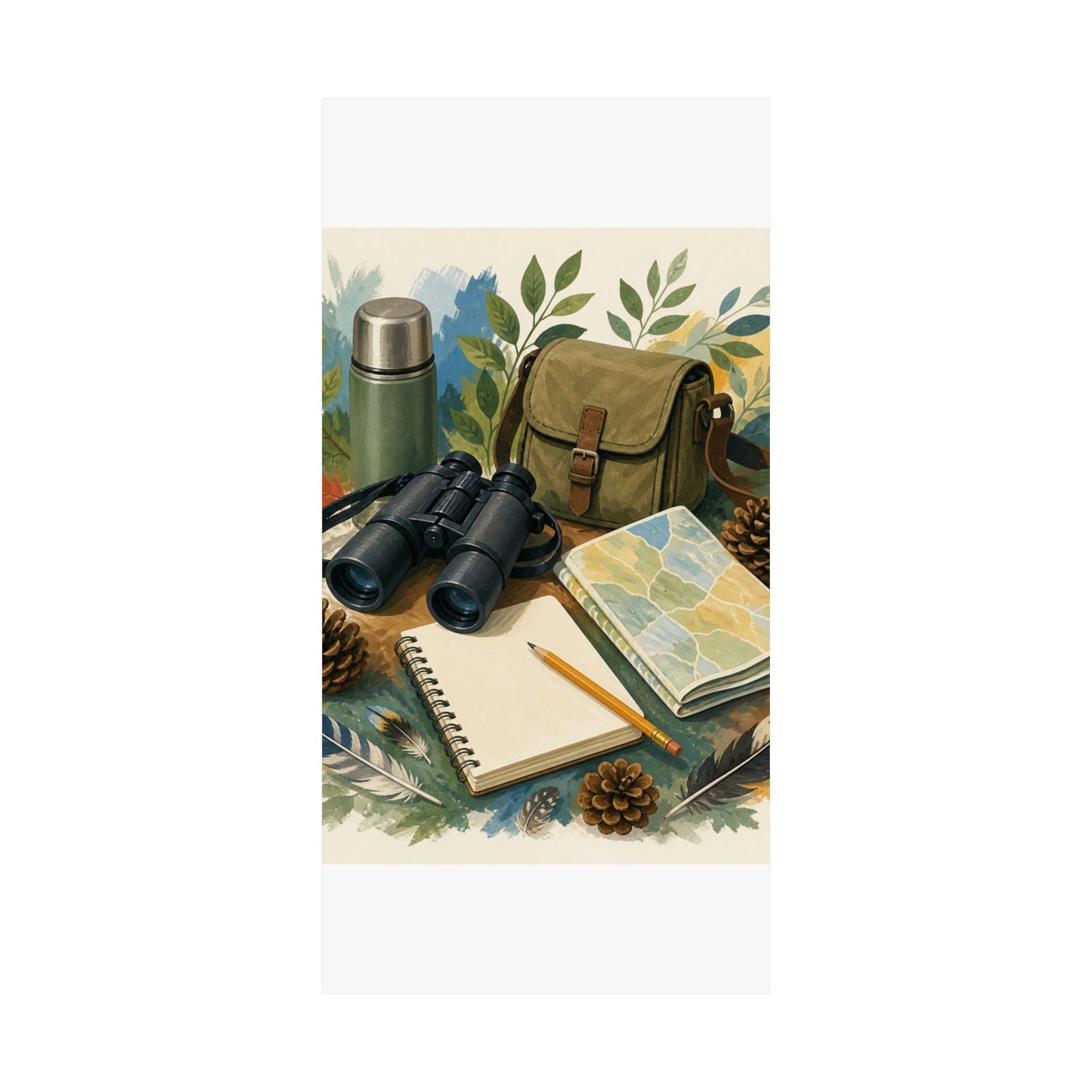 Peaceful Birdwatching Hobby Art Poster