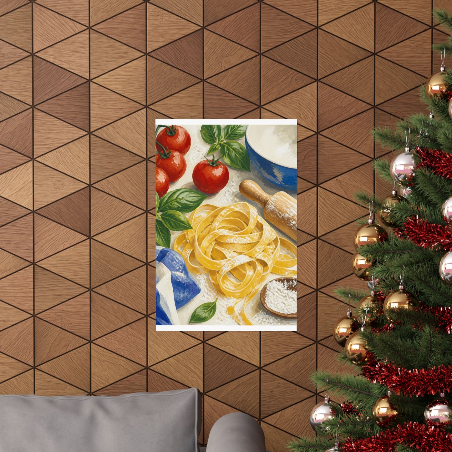 Fresh Pasta Making Kitchen Art Poster