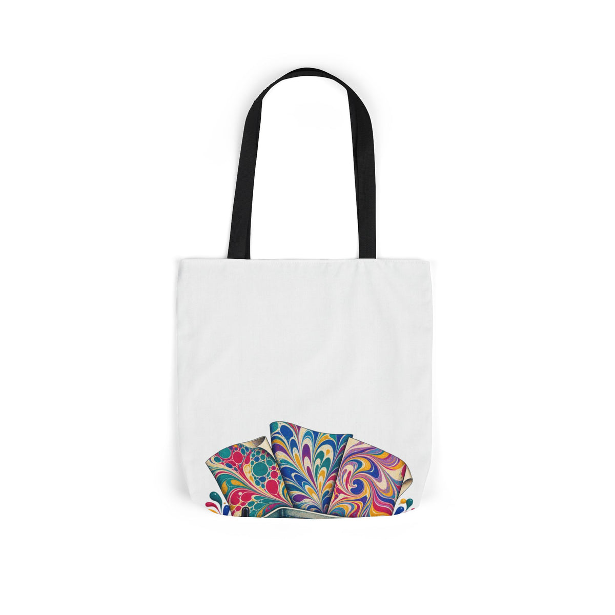Colorful Paper Marbling Workshop Tote Bag