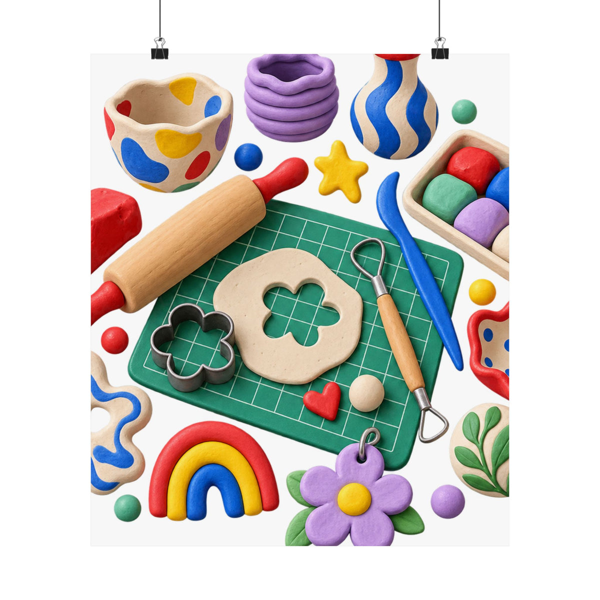 Miniature Clay Sculpting Workshop Poster