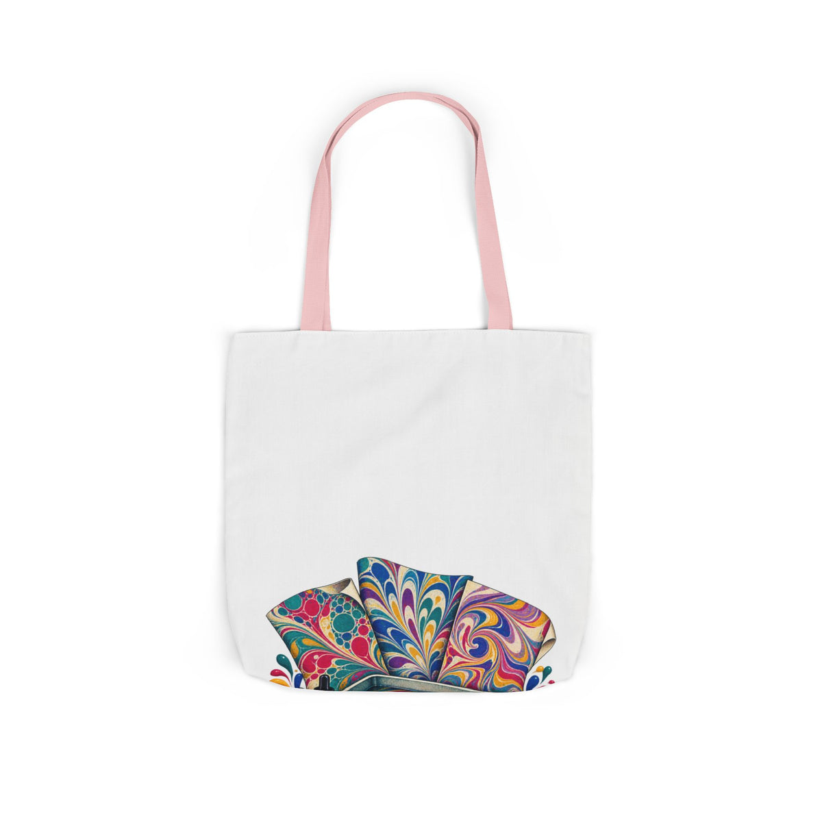 Colorful Paper Marbling Workshop Tote Bag