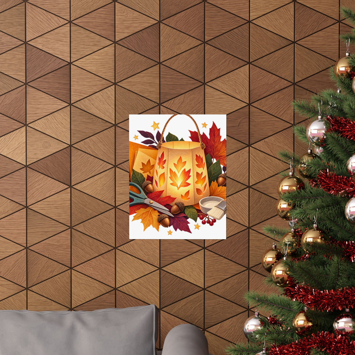 Autumn Lantern Making Workshop Poster