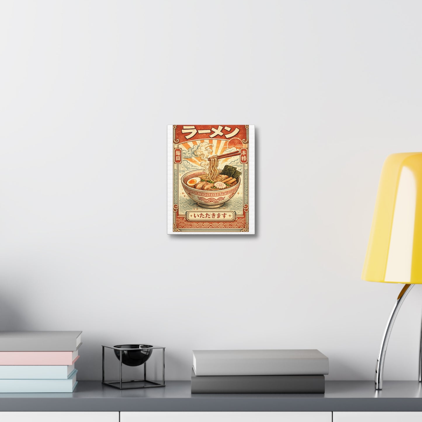 Vintage Ramen Bowl Japanese Food Canvas Art