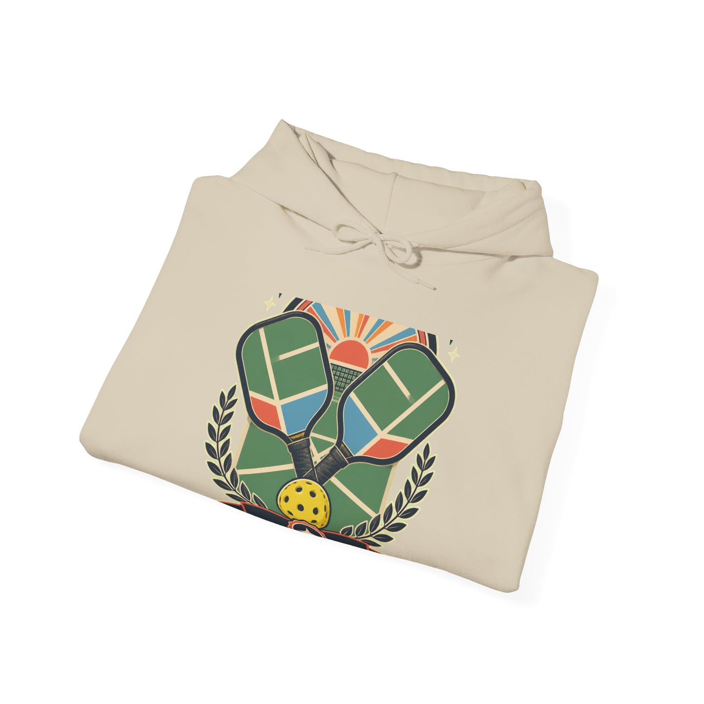 Retro Pickleball Court Club Sport Hoodie