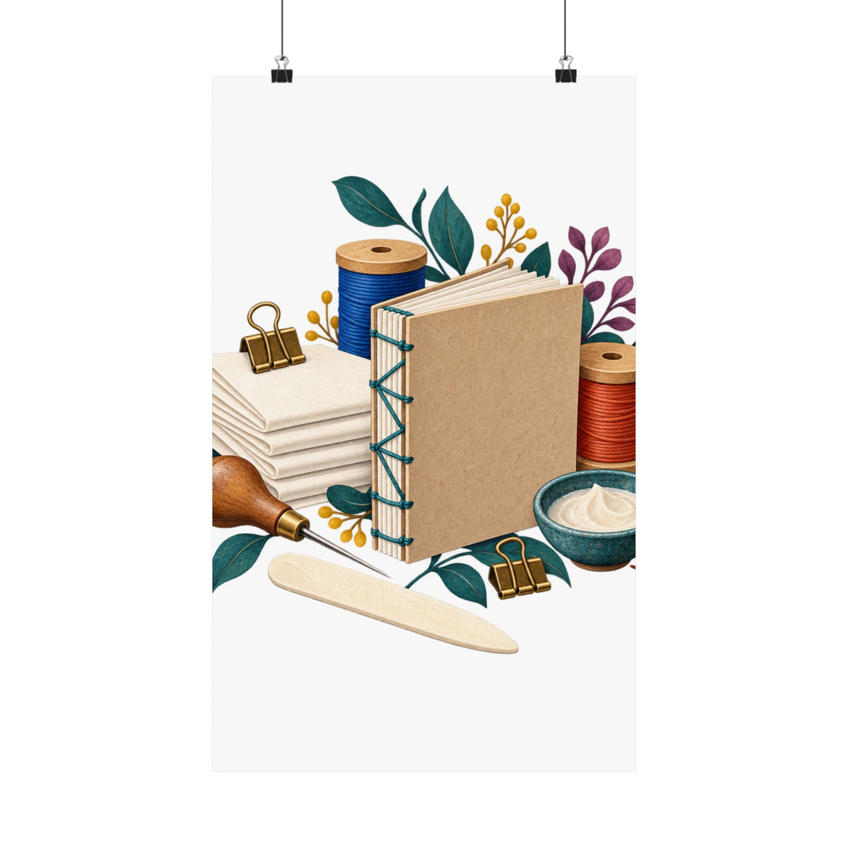 Hand Bookbinding Workshop Poster