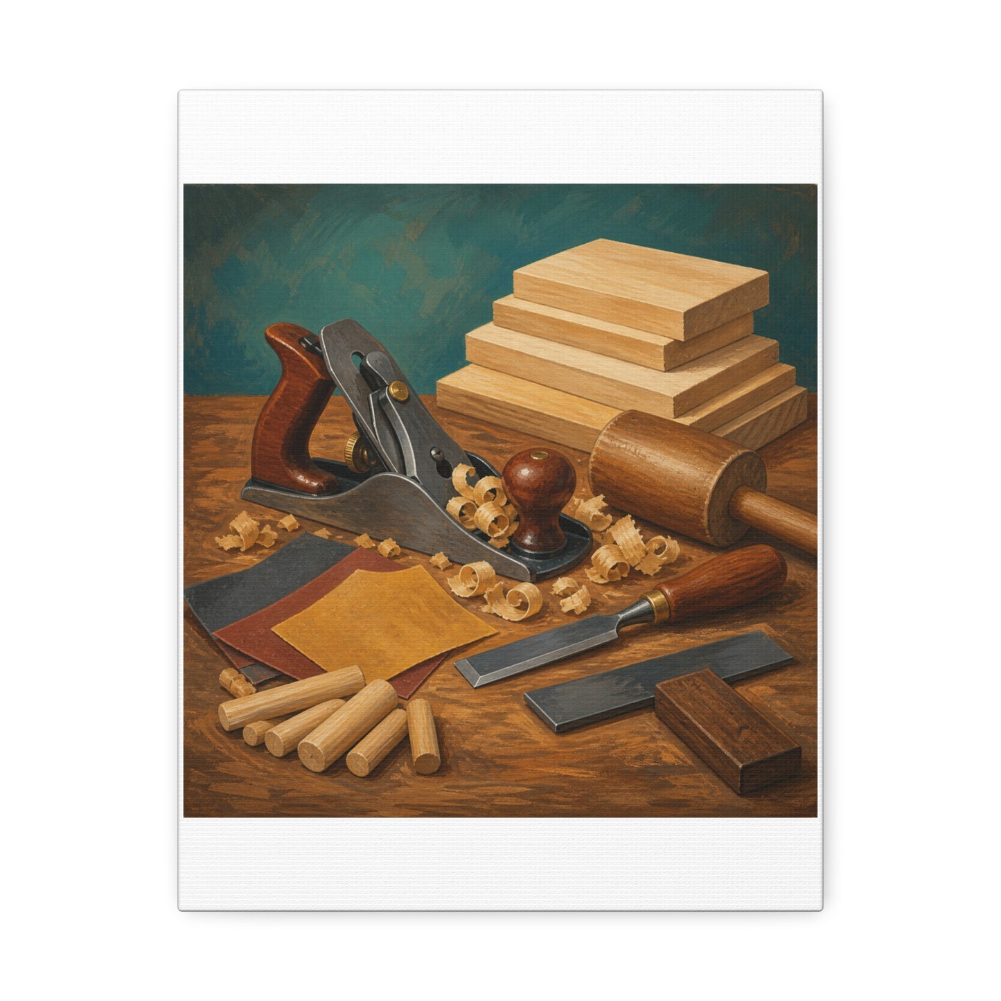 Classic Woodworking Tools Hobby Canvas Art